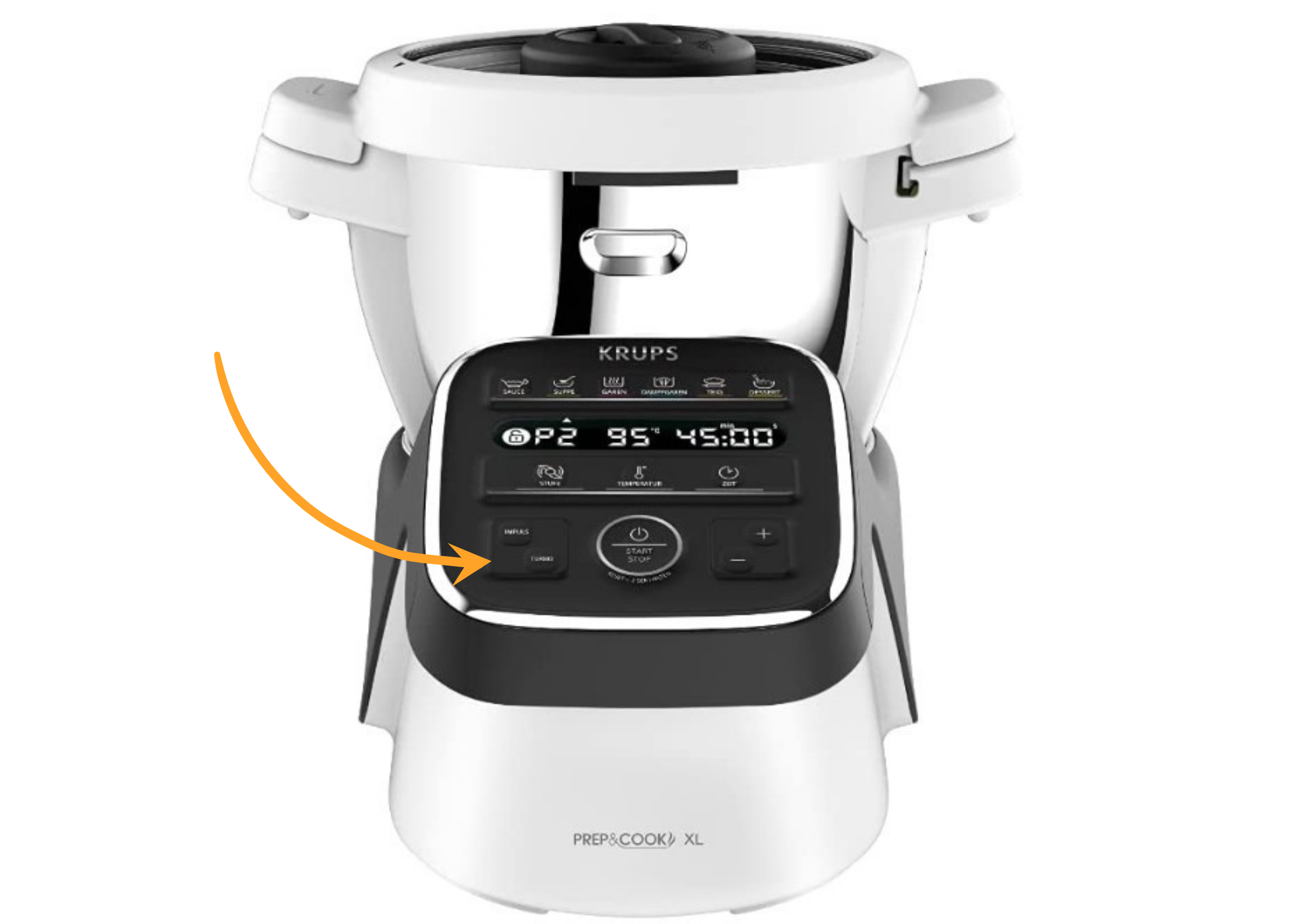 robot krups prep and cook fonction pulse